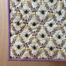 Load image into Gallery viewer, Whole Cloth Quilt, Bee Picnic
